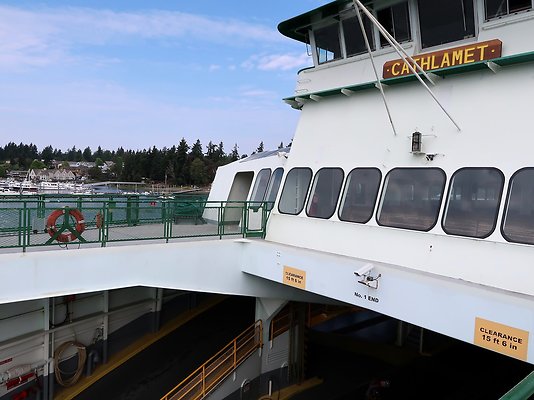Cathlamet Docked at WSDOT Eagle Harbor  - 122